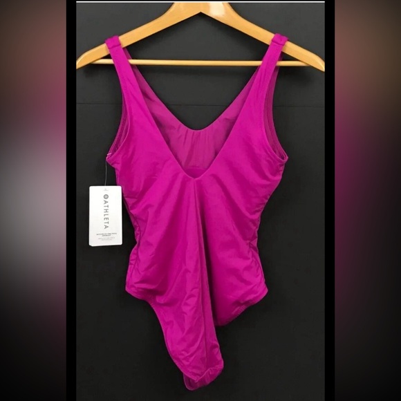 NWT Athleta Seychelles Magenta Pink One Piece Swimsuit Size Medium - Picture 8 of 15